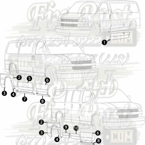 1996-2011 Chevy Express Van 