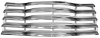 3068040G - 47-53 Chevy Pickup Grille Chrome/Painted-Milk White Assembly (W/Rear Bracket)