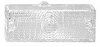 3071025L - 1969-1970 Chevy Pickup Clear Parking Lamp Lens Driver's Side